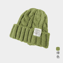 Lade das Bild in den Galerie-Viewer, Warm Winter Knit Beanie Hats Pure Color Japanese Wool Women Korean Style Ear Protection Unisex