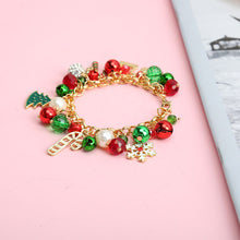 Load image into Gallery viewer, 3PCs Christmas Bracelet Hanging Pearl Bell Rhinestone Ball Alloy Children's Day Gifts for Girls