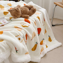 Load image into Gallery viewer, Double-Sided Velvet A- Sided Milk Velvet Blanket B- Sided Berber Fleece Blanket Velvet Blanket Sub-Children's Blanket