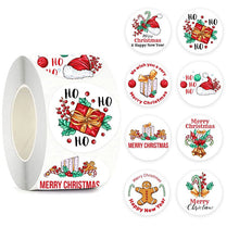 Lade das Bild in den Galerie-Viewer, 2x500pcs Christmas Xmas Floral Merry Christmas Christmas Gift Sticker Decorative Label tape