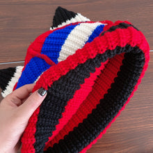 Load image into Gallery viewer, Warm Winter Knit Beanie Hats Cat Ear Wool Women Thickened Earflaps Slipover Unisex