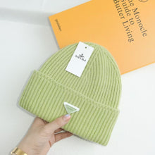 Lade das Bild in den Galerie-Viewer, Warm Winter Knit Beanie Hats Autumn and Winter Hat Inverted Triangle Fashion Brand Casual Ear Protection Unisex