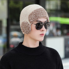 Lade das Bild in den Galerie-Viewer, Warm Winter Knit Beanie Hats Earflaps Cap Male Wool Pullover Thickened Unisex