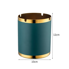 Load image into Gallery viewer, Ashtray KTV Stainless Steel Oversized Simple Anti-Gray Fly Windproof Commercial Lettering Ashtray