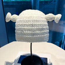 Lade das Bild in den Galerie-Viewer, Warm Winter Knit Beanie Hats 2022 Green Funny Wool Mask Head Cover Unisex