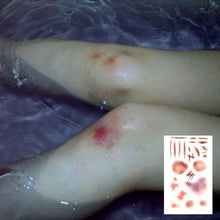 Lade das Bild in den Galerie-Viewer, 2x Halloween Xmas Christmas Gifts Decoration Tattoo Sticker Simulation Horror Bleeding Fake Wound