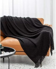 Lade das Bild in den Galerie-Viewer, Diamond Sofa Cover Cover Blanket Bed Blanket Knitted Blanket Air Conditioning Blanket Tassel Nap Blanket Blanket