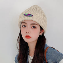 Lade das Bild in den Galerie-Viewer, Warm Winter Knit Beanie Hats Korean Letter Women Autumn Parent-Child Korean Style Hundred Wool Toe Cap Unisex