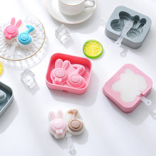 Load image into Gallery viewer, 2PC Rabbit Duck Silicone Ice Cream Mold Homemade DIY Ice Cream Cheese Popsicle