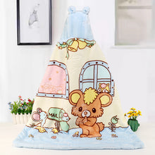 Lade das Bild in den Galerie-Viewer, Baby Blanket Cartoon Hug Blanket Double Layer Raschel Embossed Cloud Blanket Thickened Cloak