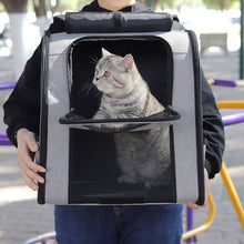 Load image into Gallery viewer, Backpack Outdoor Cage Portable Shoulder Breathable Large Capacity Pet Supplies Cat Bag