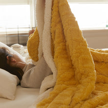 Load image into Gallery viewer, Version A Taffeta B Version Berber Fleece Blanket Autumn and Winter Jacquard Double Layer Thickened Leisure Blanket