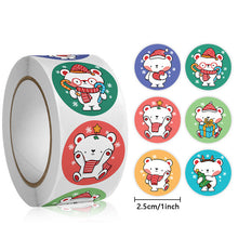 Load image into Gallery viewer, 2x500pcs Christmas Xmas Shrimp Cow Flamingo Goldfish You Are Special Student Reward Stationery Stickers tape