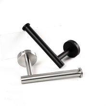 Lade das Bild in den Galerie-Viewer, 304 Stainless Steel Black Tissue Holder Bathroom Roll Stand Bathroom round Punch