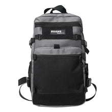 Lade das Bild in den Galerie-Viewer, 2022 Korean Style Dark Harajuku Large Capacity Casual Backpack Street Fashion Cool Design Sense College Students' Backpack Men