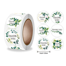 Load image into Gallery viewer, 2xXmas Christmas Stickers Roll Label 500Pcs/ Thank You 1-Inch 25mm Combination Set