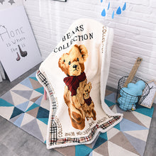 Lade das Bild in den Galerie-Viewer, Double Layer Thickened Cartoon Lambswool Flannel Children's Blanket Baby Blanket Gift Blanket