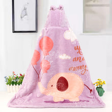 Lade das Bild in den Galerie-Viewer, Baby Blanket Cartoon Hug Blanket Double Layer Raschel Embossed Cloud Blanket Thickened Cloak