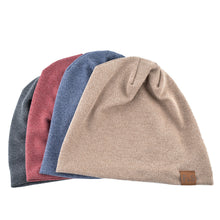 Lade das Bild in den Galerie-Viewer, Warm Winter Knit Beanie Hats Spring And Autumn Pullover Leisure Loose Fleece-Lined Men 'S And Women 'S Outdoor Toe Cap Unisex