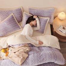 Load image into Gallery viewer, Winter Thickened Double-Layer Shell Velvet Blanket Quilt Cover Flannel Milk Fiber Fleece Cover Blanket
