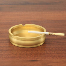 Load image into Gallery viewer, Ashtray Retro Metal Pure Brass Three-Slot Personalized Creative Ashtray
