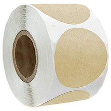 Load image into Gallery viewer, 2x500pcs Xmas Christmas Stickers Roll Label 2-Inch 50mm Natural Kraft Paper Food Date Gift Self-Adhesive Logo