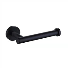 Lade das Bild in den Galerie-Viewer, 304 Stainless Steel Black Tissue Holder Bathroom Roll Stand Bathroom round Punch