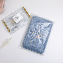 Load image into Gallery viewer, Nap Blanket Solid Color Air Conditioning Blanket Thickened by Embroidery Pattern Student Blanket