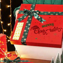 Lade das Bild in den Galerie-Viewer, 120PCs Rectangle Hot Rose Gold Christmas Tree Merry Chrsitmas Sticker Christmas Label tape