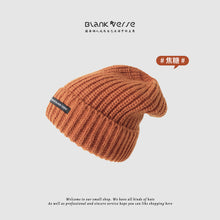 Lade das Bild in den Galerie-Viewer, Warm Winter Knit Beanie Hats Wool All-Match Sleeve Cap Thick Ear Protection for Women Unisex