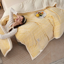 Load image into Gallery viewer, Winter Thickened Double-Layer Shell Velvet Blanket Quilt Cover Flannel Milk Fiber Fleece Cover Blanket