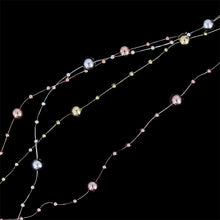 Load image into Gallery viewer, 2PCs Christmas Wedding Party Packing Materials 8£«3mm Gold Silver Plating Bead Necklace Strings