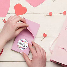 Load image into Gallery viewer, 2x500pcs Christmas Xmas Colorful Feather Thank You Sticker Envelope Packing Bag Sticker Gift Label tape