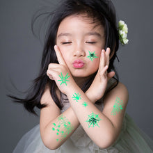 Load image into Gallery viewer, 10PCs Halloween Luminous Spider Tattoo Sticker for Kids Adult