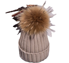 Lade das Bild in den Galerie-Viewer, Warm Winter Knit Beanie Hats Autumn Curling Ear Protection Korean Style Plush Ball Woolen Unisex