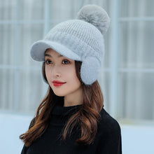 Lade das Bild in den Galerie-Viewer, Warm Winter Knit Beanie Hats Women's Korean-Style Student Wool Ear Protection Cold-Proof Unisex