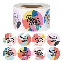 Load image into Gallery viewer, 2x500pcs Christmas Xmas 8 Pattern Thank You Stickers Gift Envelope Sealing Self-Adhesive Labels tape