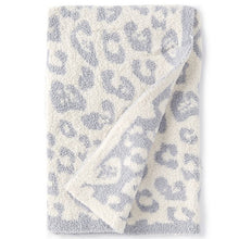 Lade das Bild in den Galerie-Viewer, Fleece Woolen Blanket Children's Knitted Leopard Blanket Fleece-Lined Knitting Leopard Blanket Dream Cover Blanket