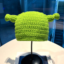 Lade das Bild in den Galerie-Viewer, Warm Winter Knit Beanie Hats 2022 Green Funny Wool Mask Head Cover Unisex