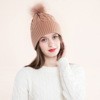Lade das Bild in den Galerie-Viewer, Warm Winter Knit Beanie Hats Foreign Trade European and American Solid Color Twisted Hat for Women Unisex
