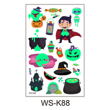 Lade das Bild in den Galerie-Viewer, 20PCs Eco-friendly Non-Toxic Children Cartoon Luminous Tattoo Stickers Halloween Carnival Party