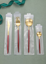 Lade das Bild in den Galerie-Viewer, 304 Stainless Steel Flatware Sets Spork 4-Piece Thick Steak Knife, Fork and Spoon Spork