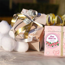Load image into Gallery viewer, 2x500pcs Christmas Xmas HAPPY MOTHER'S Day Mother's Day Stickers Fresh Pink Floral Label tape