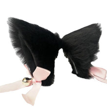 Lade das Bild in den Galerie-Viewer, 2x Halloween Xmas Christmas Gifts Decoration Anime Party Cat Ears Barrettes Lolita Adult Lady like Woman Fox Bow