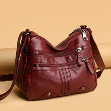 Load image into Gallery viewer, Backpack Shoulder Messenger for Middle-Aged Casual Ladies Multi-Compartment Women shoulder bag