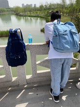 Load image into Gallery viewer, Backpack College Students Bag Travel Bag for Men and Women Canvas Hiking Travel Bag