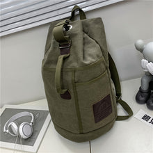 Lade das Bild in den Galerie-Viewer, Backpack travel Men Women Outdoor Travel Sports Water Bucket Trend Canvas School shoulder bag