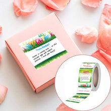 Load image into Gallery viewer, 2xXmas Christmas Stickers Roll Label 200pcs Square Green Grass Colorful Egg Happy Easter Day Gift Decoration