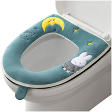 Load image into Gallery viewer, 3pcs Toilet Seat Cover Pads Four Seasons Washer Household Winter Pedestal Ring Zipper
