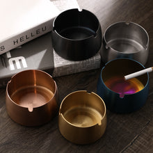 Lade das Bild in den Galerie-Viewer, Ashtray Metal Thick Windproof Hotel s Stainless Steel Ashtray
